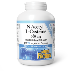 Natural Factors N-Acetyl-L-Cysteine (NAC)  600 mg  180 Vegetarian Capsules
