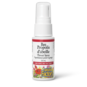 Natural Factors Bee Propolis  Throat Spray    30 mL Liquid