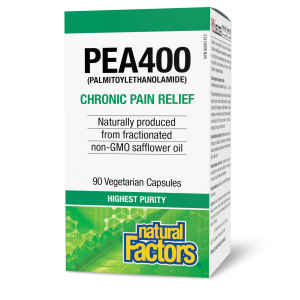 Natural Factors PEA400  Palmitoylethanolamide    90 Vegetarian Capsules