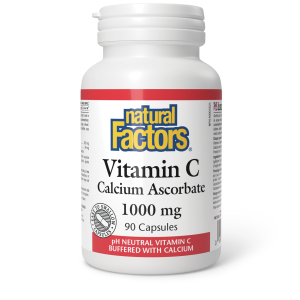 Natural Factors Vitamin C Calcium Ascorbate  1000 mg  90 Capsules