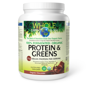 Whole Earth & Sea Fermented Organic Protein & Greens  710g Powder Organic Chocolate
