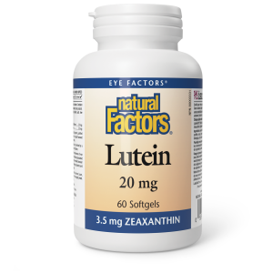 Natural Factors Lutein  20 mg  60 Softgels