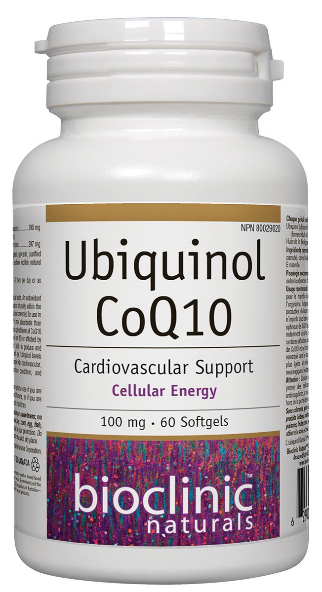 BioClinic Naturals® Ubiquinol CoQ10 Cardiovascular Support 100 mg 60 Softgels