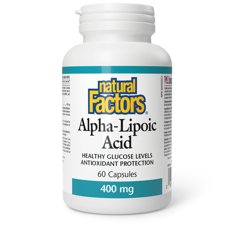 Natural Factors Alpha-Lipoic Acid  400 mg  60 Capsules