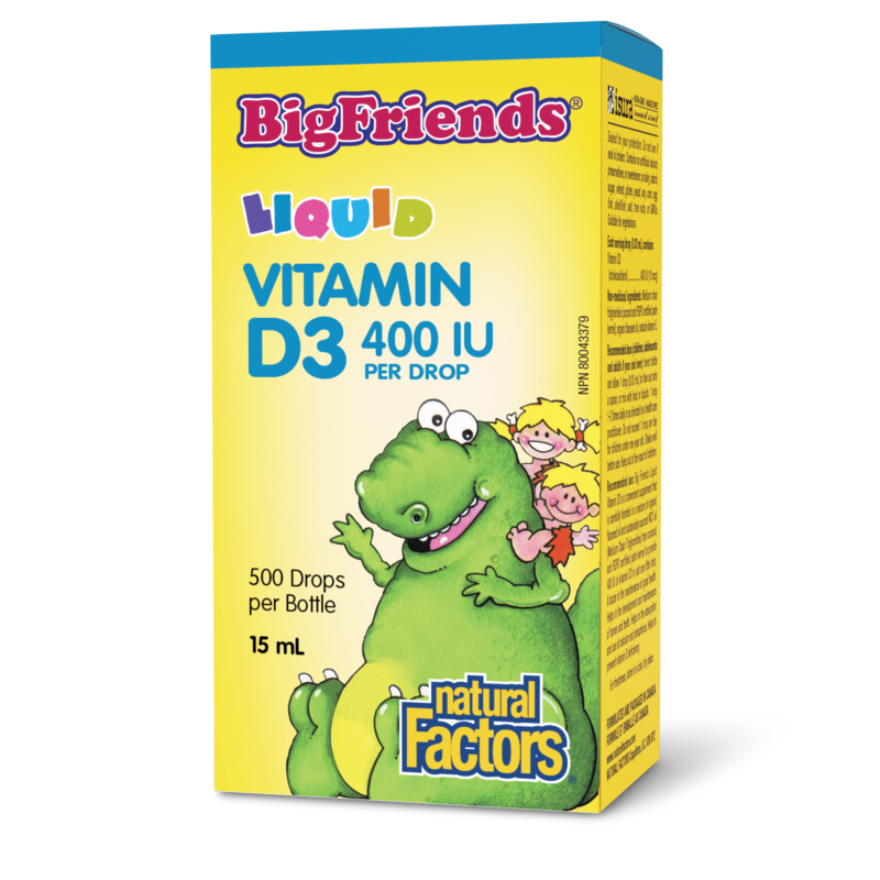 Natural Factors Liquid Vitamin D3  400 IU  15 mL Liquid