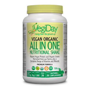 VegiDay® Vegan Organic All in One Nutritional Shake Natural Unflavoured Powder