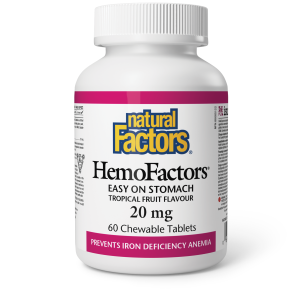 Natural Factors HemoFactors  20 mg  60 Chewable Tablets