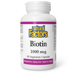 Natural Factors Biotin  1000 mcg  90 Vegetarian Capsules