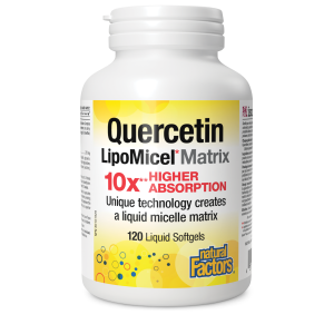 Natural Factors Quercetin LipoMicel  250 mg  120 Softgels