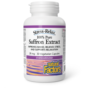 Natural Factors Saffron Extract 100% Pure Standardized  28 mg  30 Vegetarian Capsules