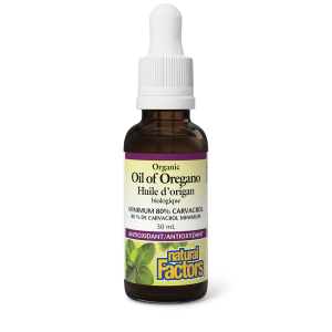 Natural Factors Organic Oil of Oregano    30 mL Liquid