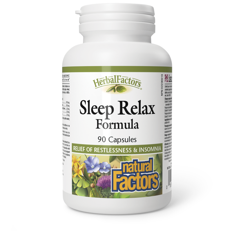 Natural Factors Sleep Relax Formula   90 Capsules