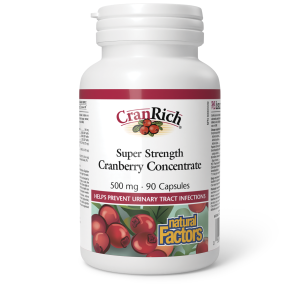 Natural Factors CranRich Super Strength Cranberry Concentrate 500mg 90 Capsules