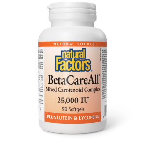 Natural Factors BetaCareAll  25,000 IU  90 Softgels