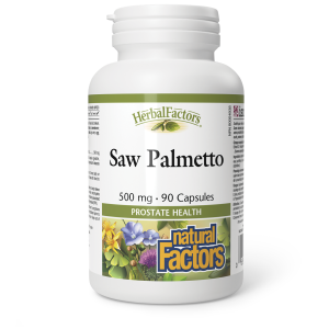 Natural Factors Saw Palmetto   500 mg  90 Capsules