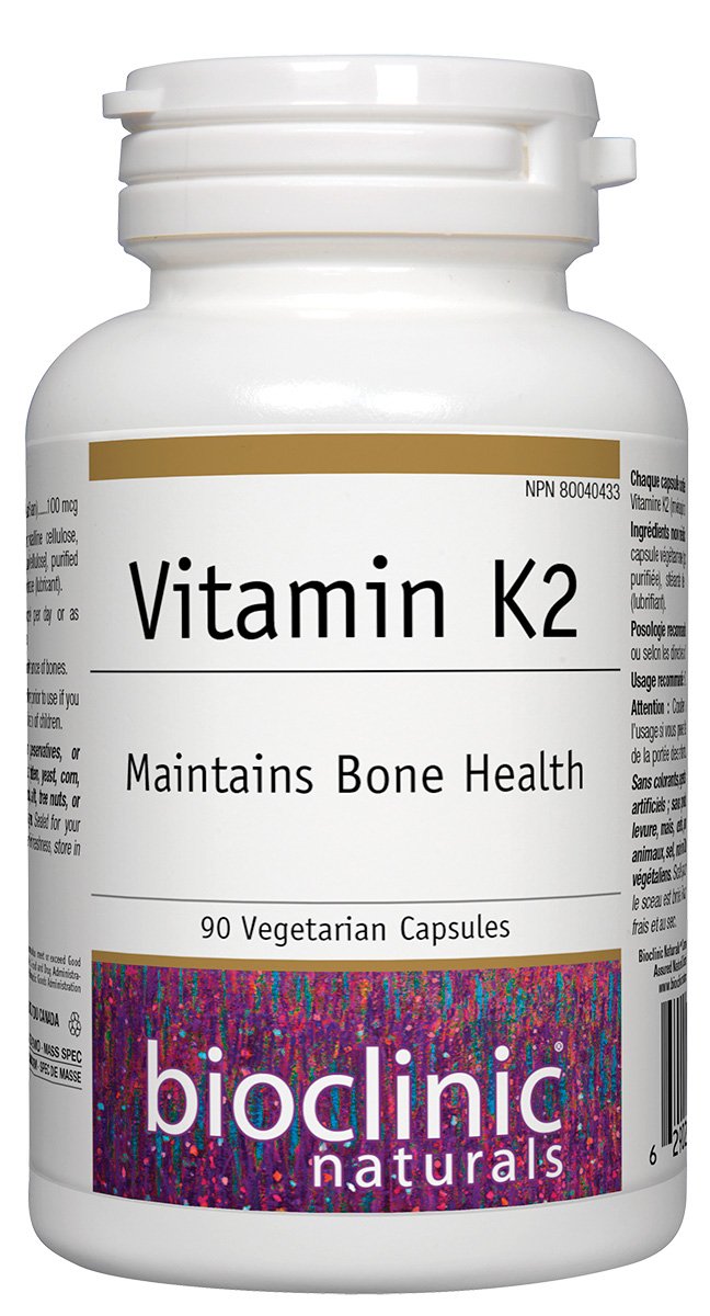 BioClinic Naturals® Vitamin K2 100 mcg 90 Vegetarian Capsules