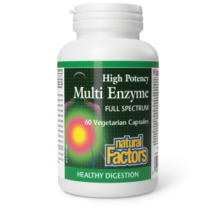 Natural Factors Multi Enzyme High Potency Full Spectrum   60 Vegetarian Capsules