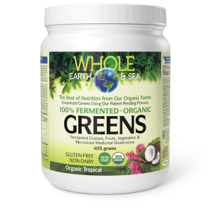 Whole Earth & Sea Fermented Organic Greens 405g Powder Organic Tropical