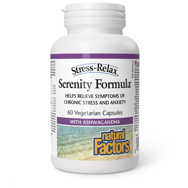 Natural Factors Serenity Formula?  with Ashwagandha 125mg Sensoril ashwagandha extract  60 Vegetarian Capsules