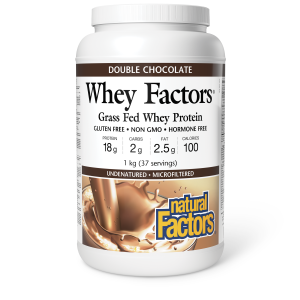 Natural Factors Whey Factors 1kg Powder Double Chocolate