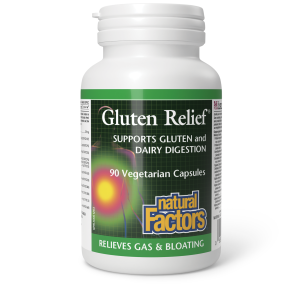 Natural Factors Gluten Relief 90 Vegetarian Capsules