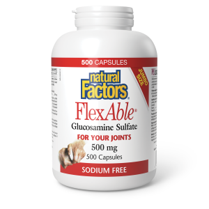 Natural Factors FlexAble? Glucosamine Sulfate  500 mg  500 Capsules
