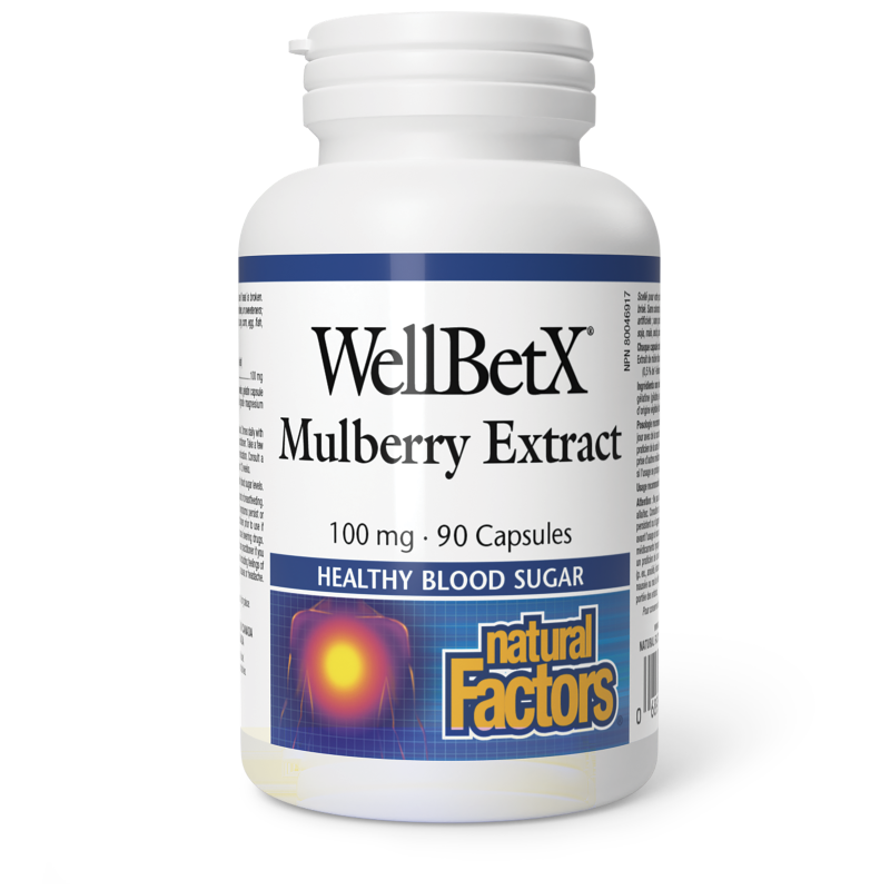 Natural Factors WellBetX Mulberry Extract 100mg 90 Capsules