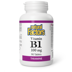 Natural Factors Vitamin B1  100 mg  90 Tablets
