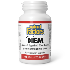 Natural Factors NEM Natural Eggshell Membrane 500mg 60 Capsules