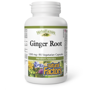 Natural Factors Ginger Root  1200 mg  90 Vegetarian Capsules