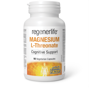 Natural Factors Magnesium L-Threonate  667 mg  90 Vegetarian Capsules