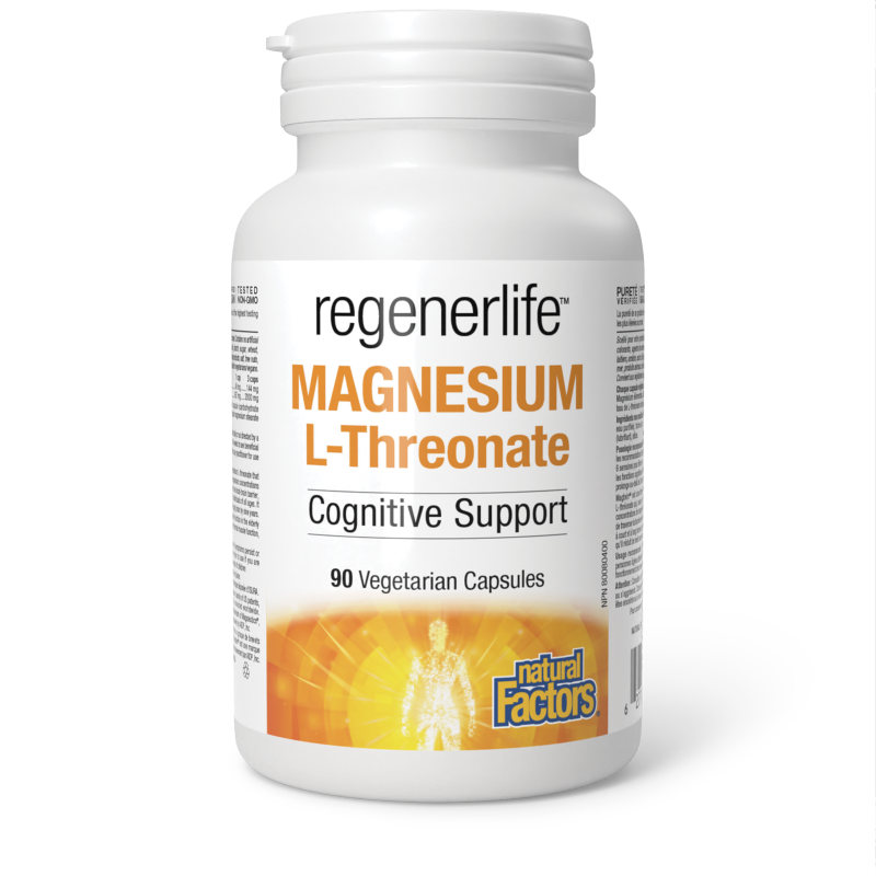 Natural Factors Magnesium L-Threonate  667 mg  90 Vegetarian Capsules