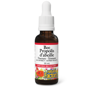 Natural Factors Bee Propolis Tincture 65% Extract   30 mL Liquid