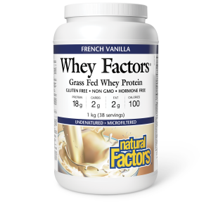 Natural Factors Whey Factors 1 kg Powder French Vanilla