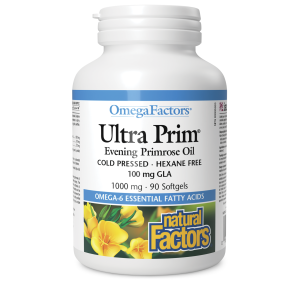 Natural Factors Ultra Prim Evening Primrose Oil  1000 mg  90 Softgels