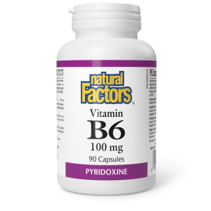 Natural Factors Vitamin B6  100 mg  90 Capsules