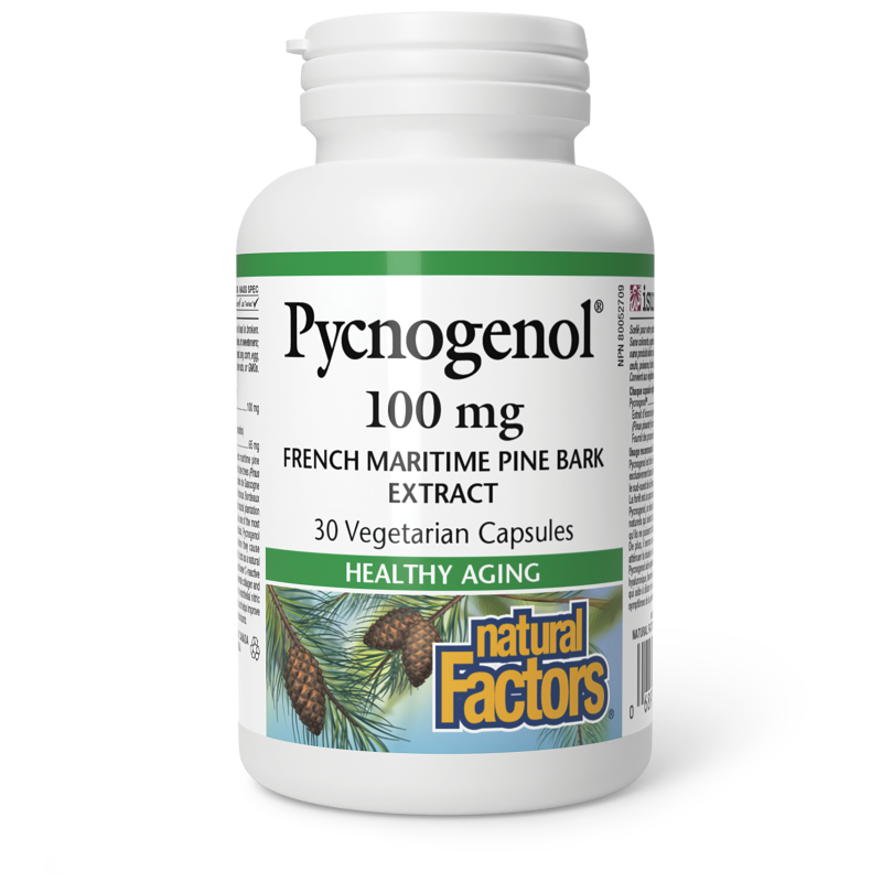 Natural Factors Pycnogenol  100 mg  30 Vegetarian Capsules