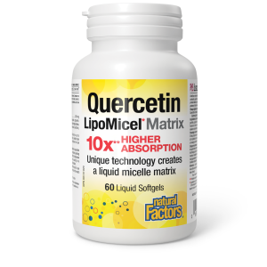 Natural Factors Quercetin LipoMicel  250 mg  60 Softgels