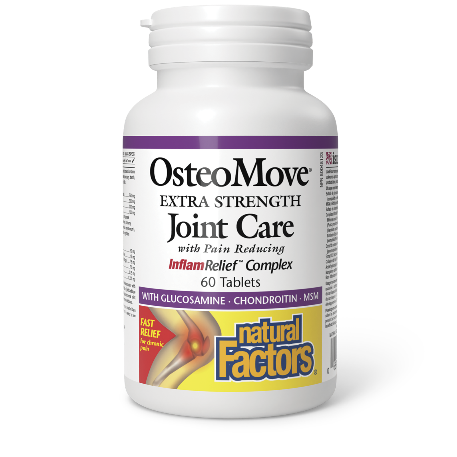 Natural Factors OsteoMove Joint Care Extra Strength 60 Tablets