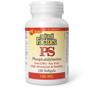 Natural Factors PS Phosphatidylserine  100 mg  120 Softgels
