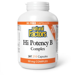 Natural Factors Hi Potency B Complex  50 mg  210 Capsules