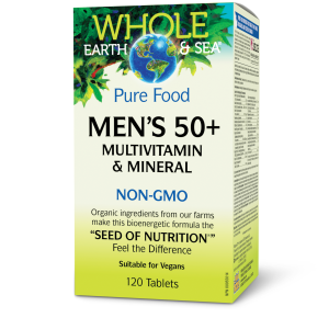Whole Earth & Sea Men's 50+ Multivitamin & Mineral 120 Tablets