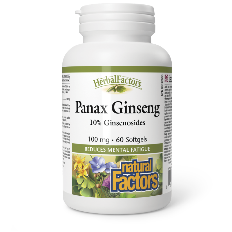Natural Factors Panax Ginseng  100 mg  60 Softgels