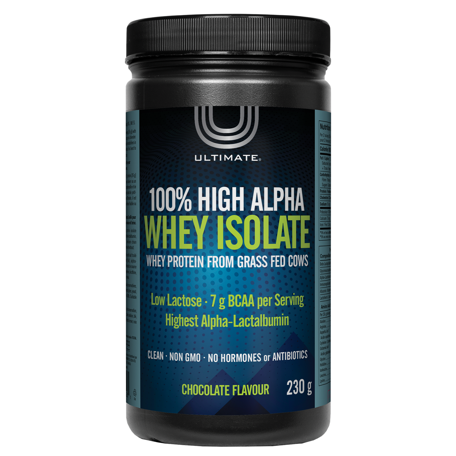Ultimate® 100% High Alpha Whey Isolate Chocolate Powder