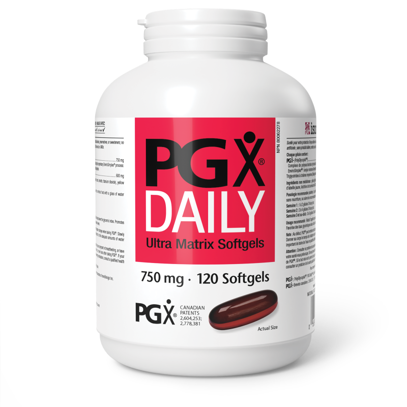Natural Factors PGX Daily Ultra Matrix Softgels  750 mg  120 Softgels