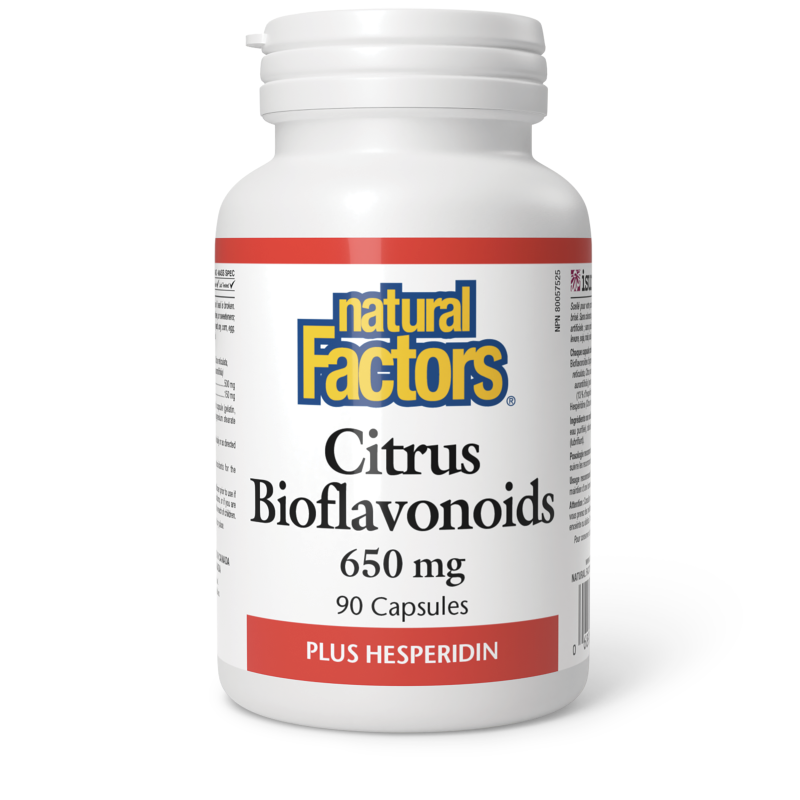 Natural Factors Citrus Bioflavonoids Plus Hesperidin  650 mg  90 Capsules