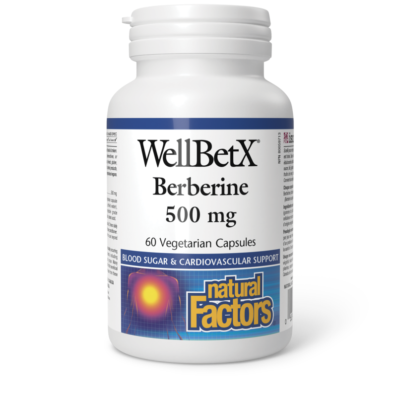 Natural Factors Berberine  500 mg  60 Vegetarian Capsules