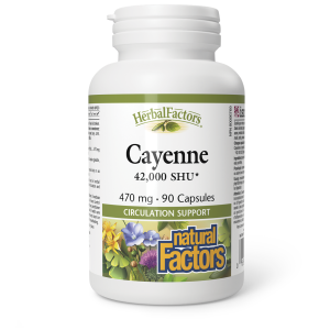 Natural Factors Cayenne  470 mg  90 Capsules