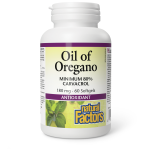 Natural Factors Oil of Oregano   180 mg  60 Softgels