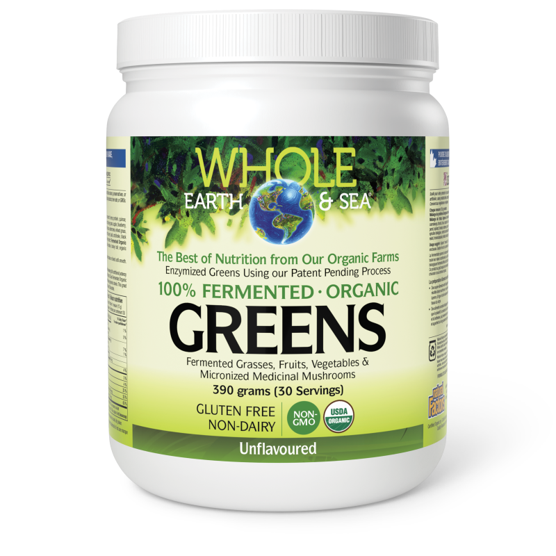 Whole Earth & Sea? Fermented Organic Greens   390 g Powder Unflavoured